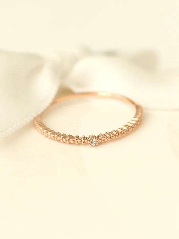 MinimalBijoux PreStyled Sets 14K 18K Gold Mini Cubic Ball Ring