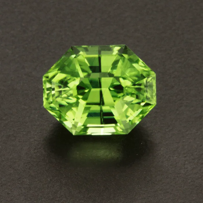 Moriartys Gem Art Step Cut Octagon Peridot Gemstone 874 Carats Rings