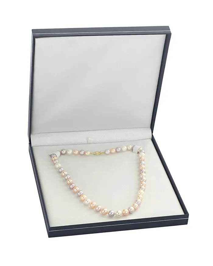 Necklaces 8595mm Freshwater Multicolor Pearl Necklace AAA Quality SPT
