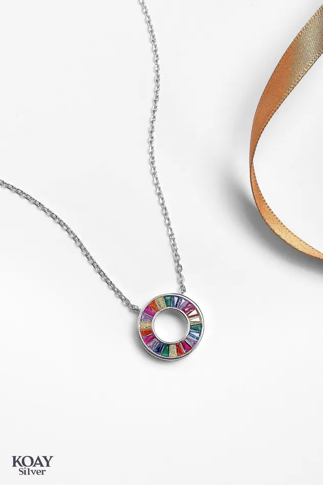 Necklaces Circle Rainbow Necklace KOAY