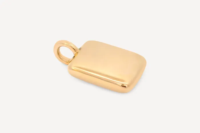 Necklaces Forma Rectangle Pendant Necklace Solid Gold Sheena Marshall