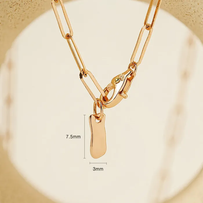Necklaces MinimalBijoux 14K 18K Gold Unique Love Lock Necklace