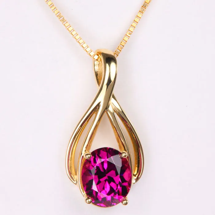 Necklaces Moriartys Gem Art 14K Yellow Gold Oval Cut Umbalite Garnet Pendant 227 Carats Necklaces Moriartys Gem Art 14K Yellow Gold Oval Cut Umbalite Garnet Pendant 227 Carats