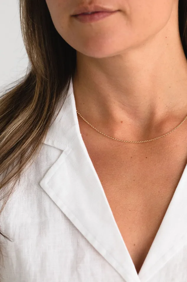 Necklaces SAMPLE SALE Minimal Necklace Gold Fill Sheena Marshall Jewelry