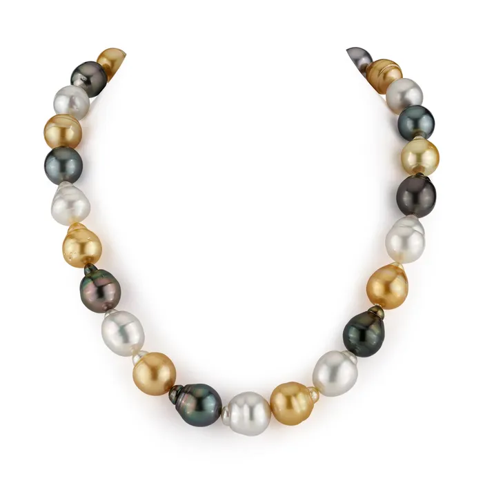 Necklaces SPT Multicolor South Sea Baroque Pearl Necklace 120140mm AAA Quality Necklaces SPT Multicolor South Sea Baroque Pearl Necklace 120140mm AAA Quality