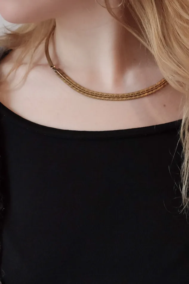 Necklaces VINTAGE CHOKER GOLD NECKLACE collectionno2