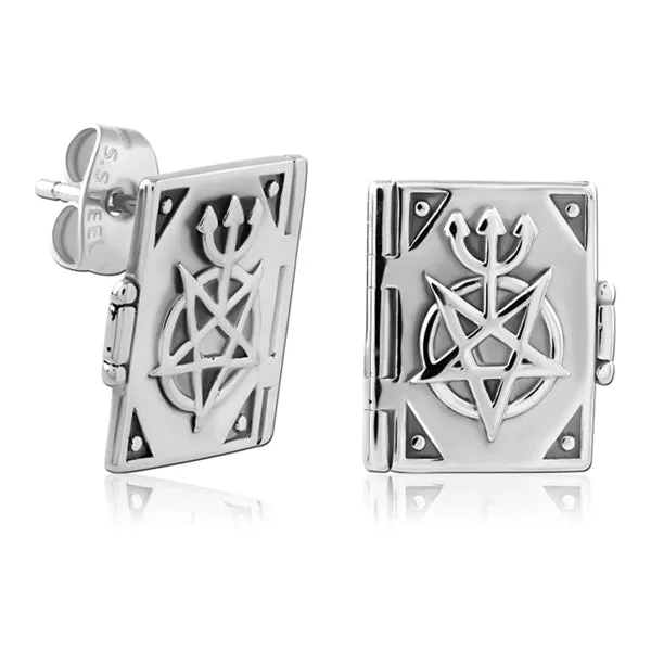 Necronomicon Stainless Stud Earrings Tulsa Body Jewelry Earrings