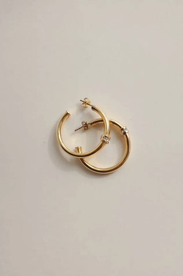 PreStyled Sets collectionno2 VINTAGE GOLD PLATED RHINESTONES HOOPS PreStyled Sets collectionno2 VINTAGE GOLD PLATED RHINESTONES HOOPS