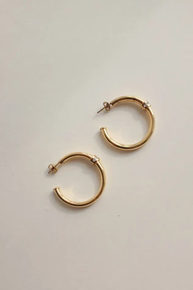 PreStyled Sets collectionno2 VINTAGE GOLD PLATED RHINESTONES HOOPS PreStyled Sets collectionno2 VINTAGE GOLD PLATED RHINESTONES HOOPS