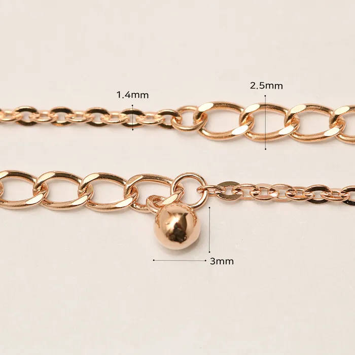PreStyled Sets MinimalBijoux 14K 18K Gold Lucky Whale Tale Anklet