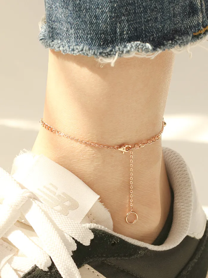 PreStyled Sets MinimalBijoux 14K 18K Gold Lucky Whale Tale Anklet