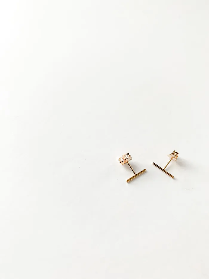 PreStyled Sets Sheena Marshall Jewelry Bowery Bar Studs Gold Fill