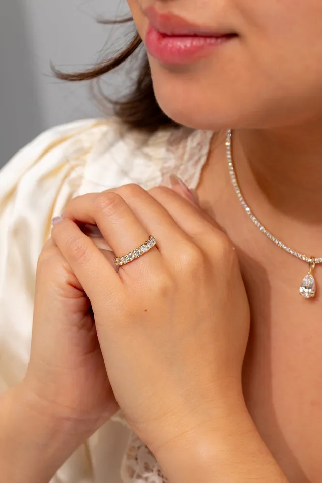 Princess Bride Diamonds Rings 38mm Core Pav Lab Diamond Ring