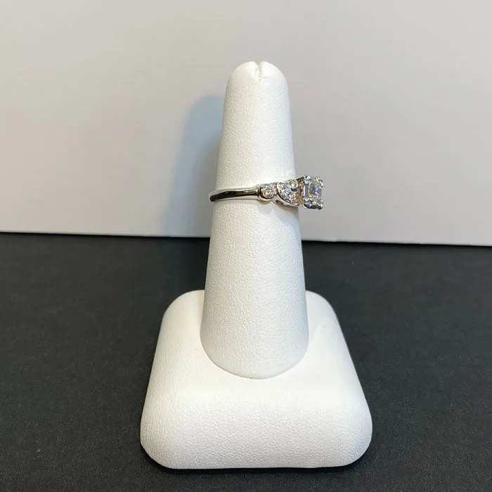 Rings 14K White Gold Diamond Ring 40 Carat Moriartys Gem Art