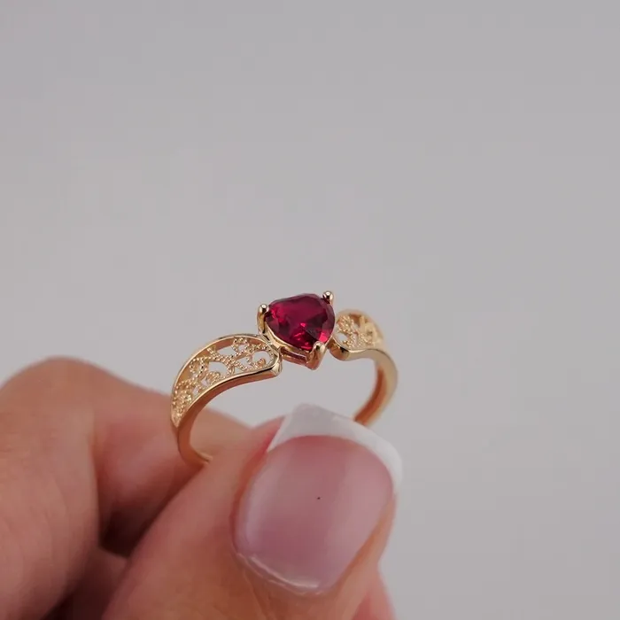 Rings AB and J 14k Gold Heart Ring RG440