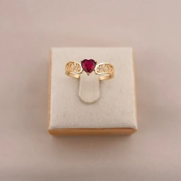 Rings AB and J 14k Gold Heart Ring RG440