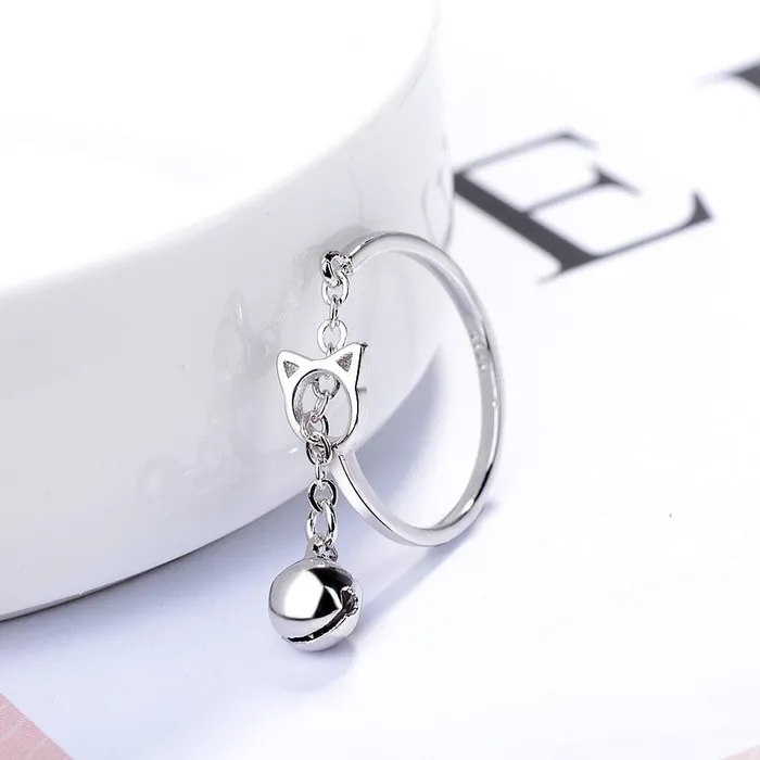 Rings CatCurio Pet Store Adjustable Cat Chain Bell Ring