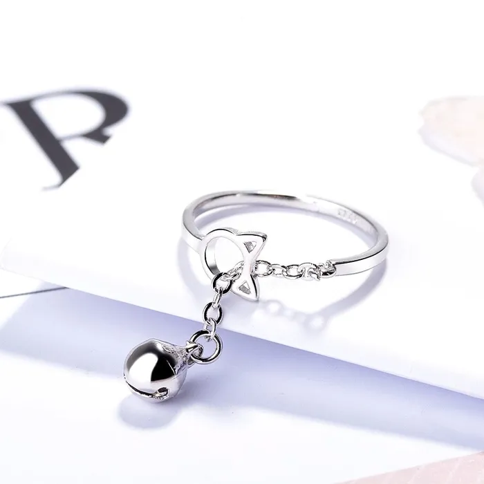 Rings CatCurio Pet Store Adjustable Cat Chain Bell Ring