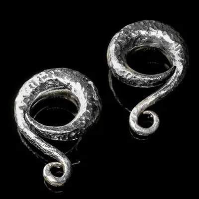 Rings Diablo Organics Silver Distressed Classic Coils by Diablo Organics Rings Diablo Organics Silver Distressed Classic Coils by Diablo Organics