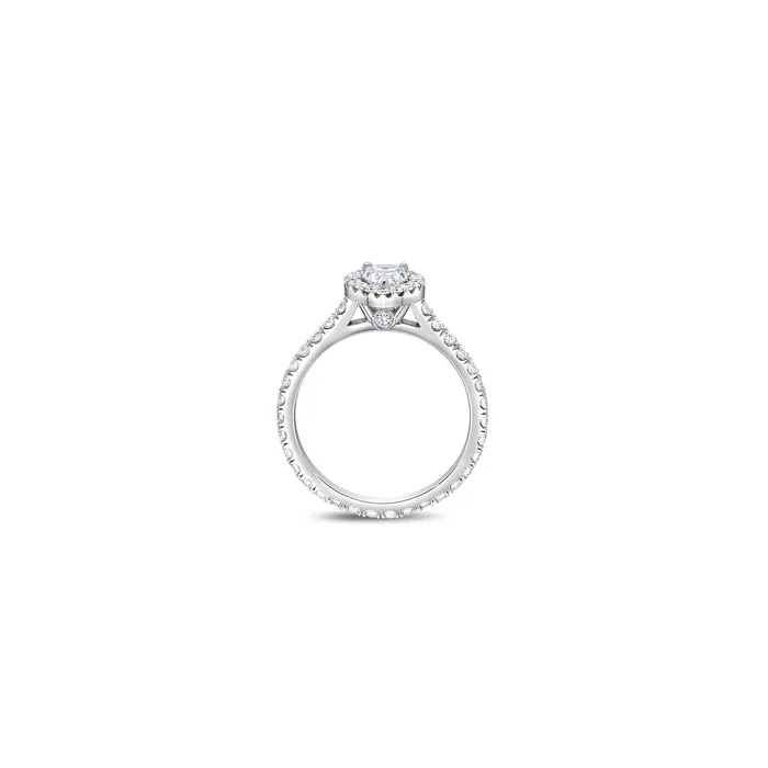 Rings IF Co Elle Halo Engagement Ring GIA Pear 050ct Rings IF Co Elle Halo Engagement Ring GIA Pear 050ct