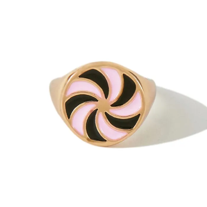 Rings shopsnackbreak Danish Cookie Ring in Rose Cream