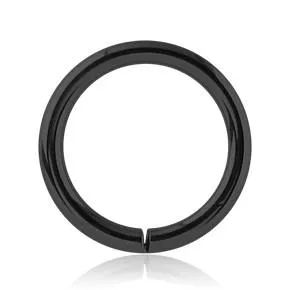 Rings Tulsa Body Jewelry 18g Black Continuous Ring