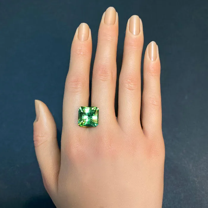 Rings vendorunknown Square Brilliant Cut Peridot 1314 Carats