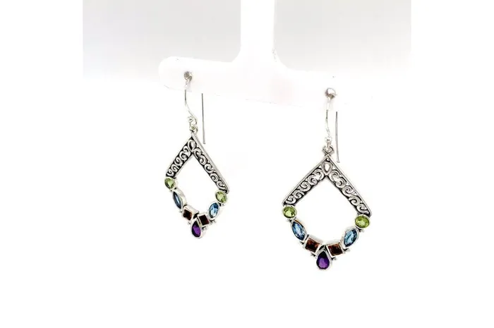 Samuel B Riviera Filigree Earrings Multi Earrings