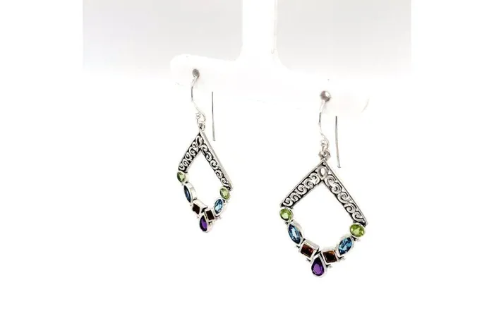 Samuel B Riviera Filigree Earrings Multi Earrings
