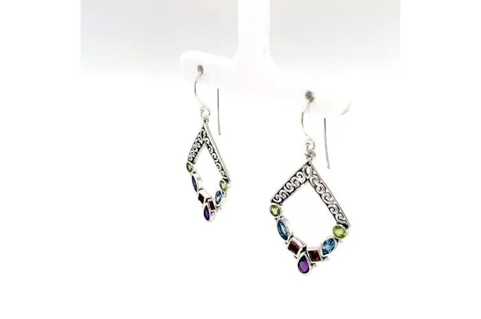 Samuel B Riviera Filigree Earrings Multi Earrings