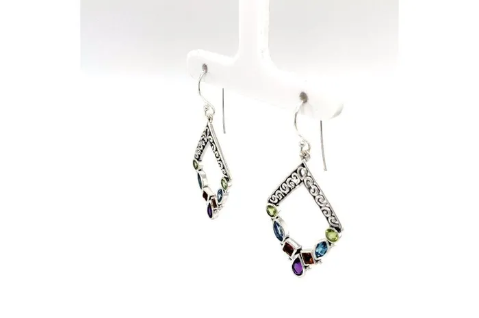Samuel B Riviera Filigree Earrings Multi Earrings