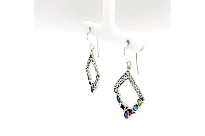 Samuel B Riviera Filigree Earrings Multi Earrings