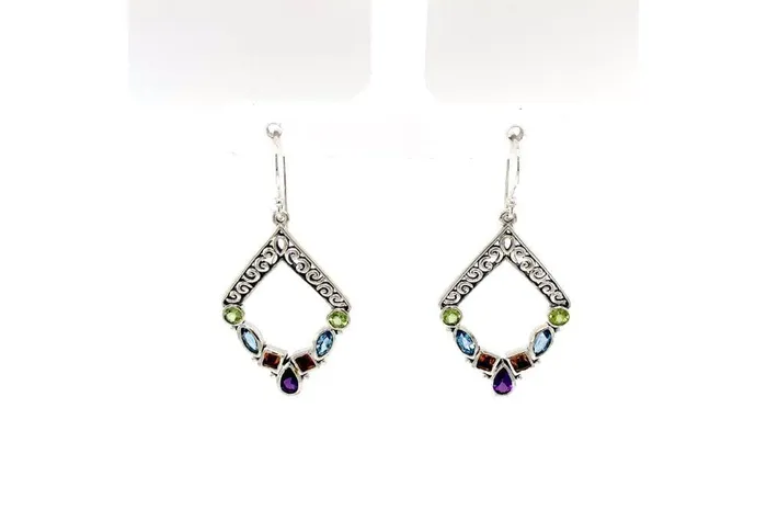 Samuel B Riviera Filigree Earrings Multi Earrings