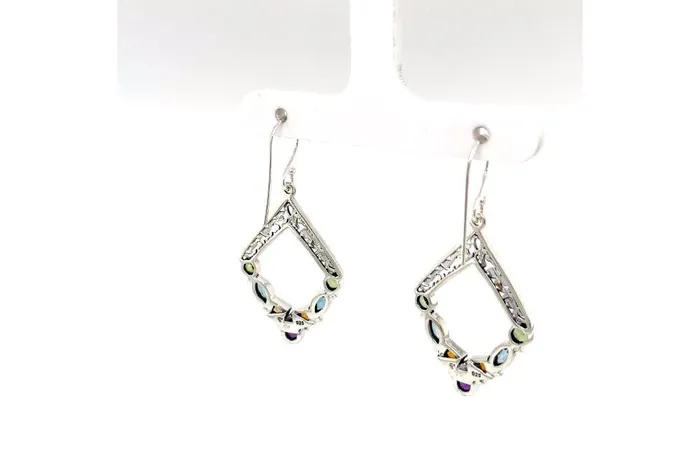 Samuel B Riviera Filigree Earrings Multi Earrings