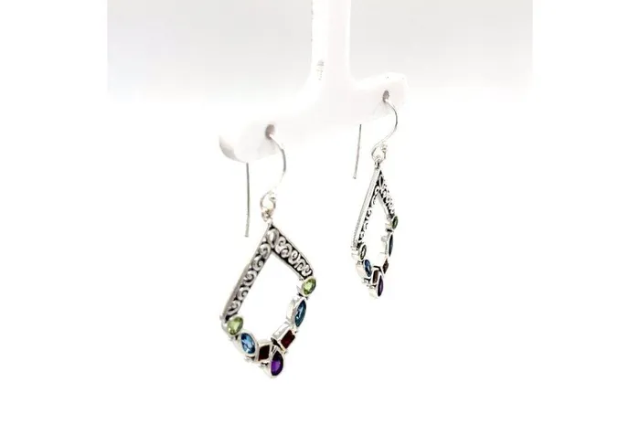 Samuel B Riviera Filigree Earrings Multi Earrings
