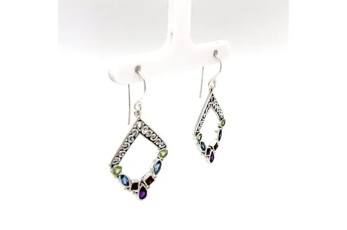 Samuel B Riviera Filigree Earrings Multi Earrings