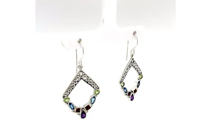 Samuel B Riviera Filigree Earrings Multi Earrings