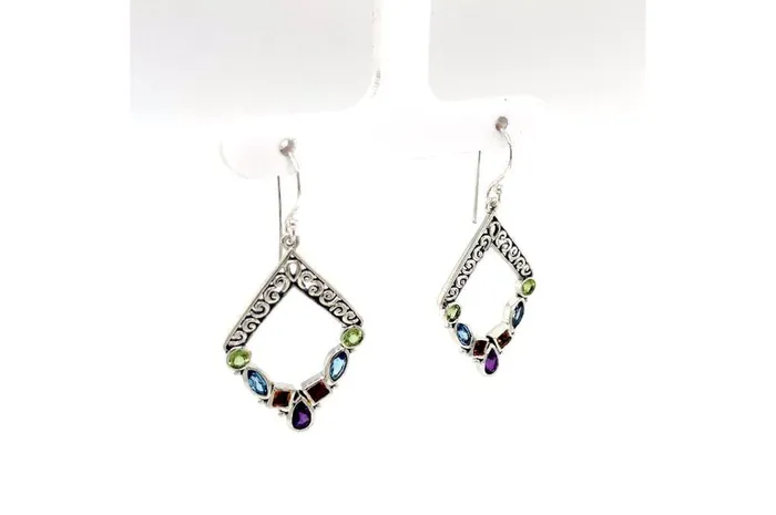 Samuel B Riviera Filigree Earrings Multi Earrings