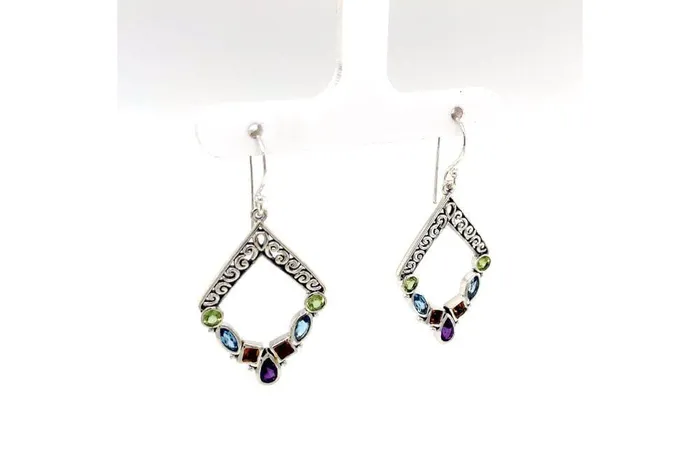 Samuel B Riviera Filigree Earrings Multi Earrings