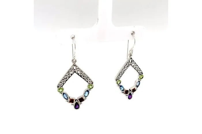 Samuel B Riviera Filigree Earrings Multi Earrings