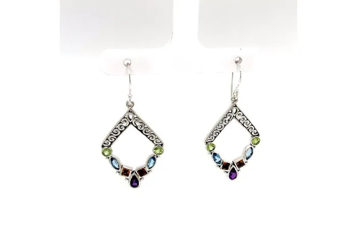 Samuel B Riviera Filigree Earrings Multi Earrings