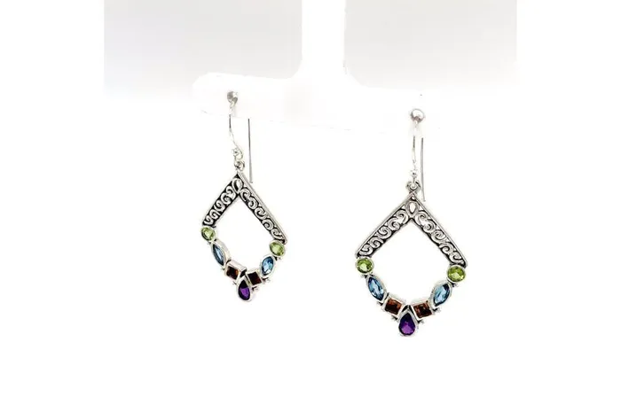 Samuel B Riviera Filigree Earrings Multi Earrings