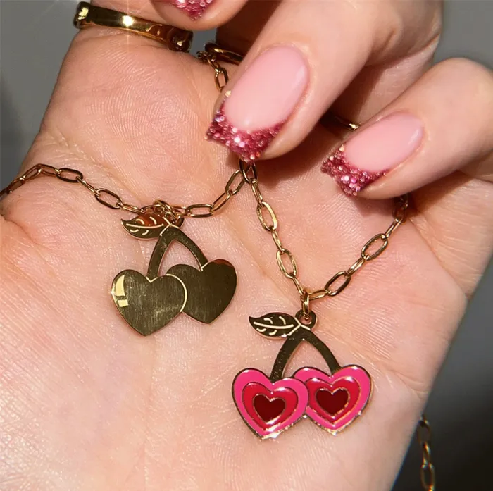 shopsnackbreak Sweet Like Cherries Necklace Necklaces
