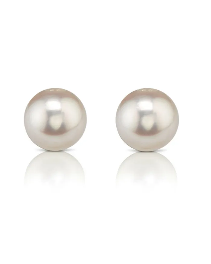 SPT 9095mm Hanadama Akoya Round Pearl Stud Earrings Earrings