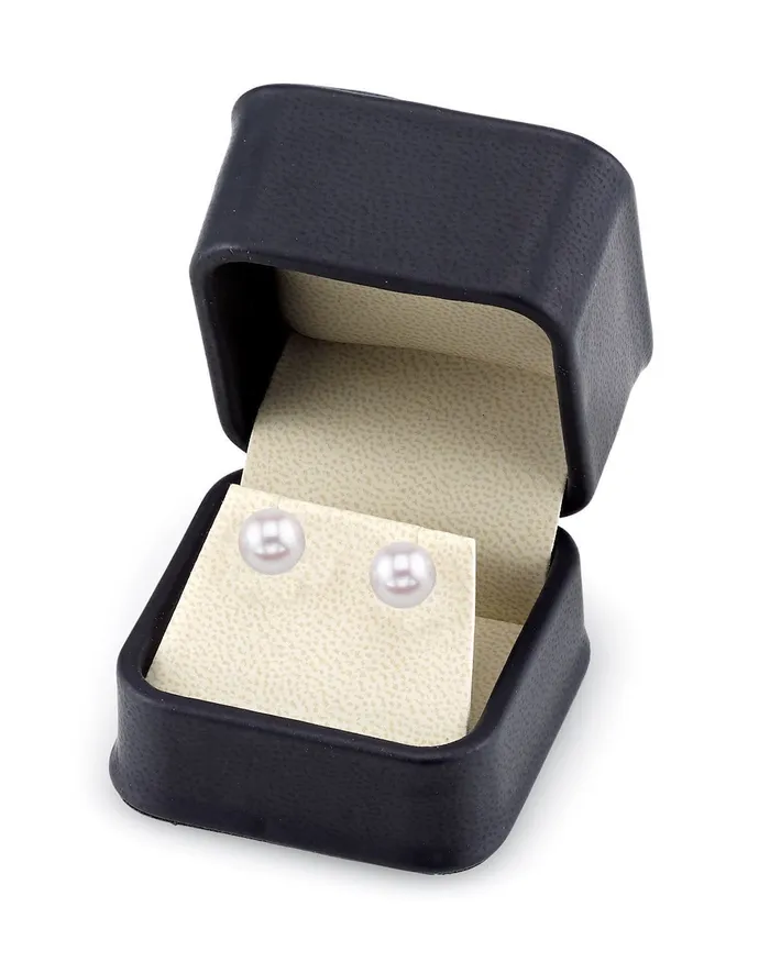 SPT 9095mm Hanadama Akoya Round Pearl Stud Earrings Earrings