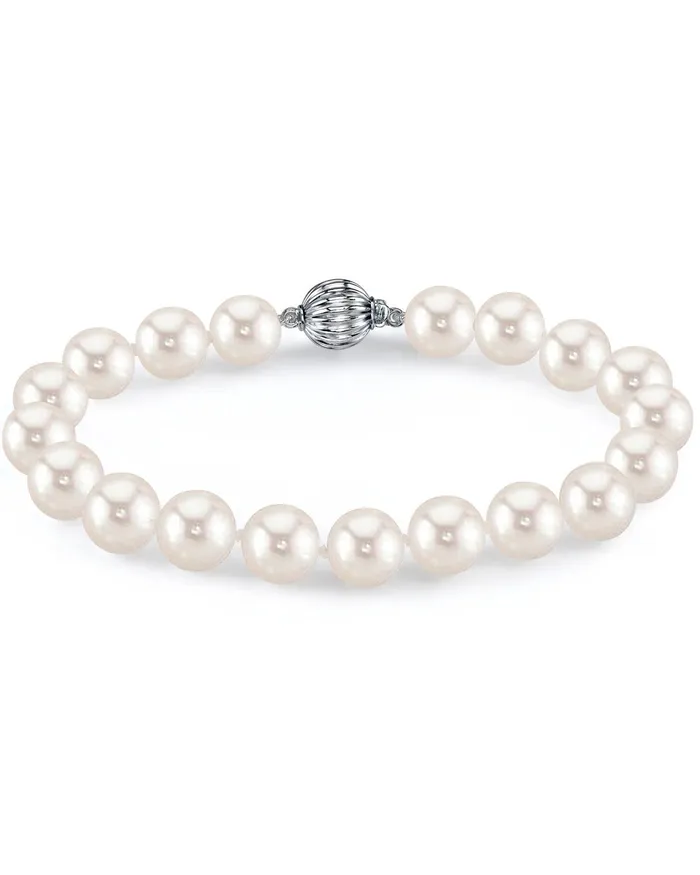 SPT Bracelets 6570mm White Freshwater Pearl Bracelet AAAA Quality