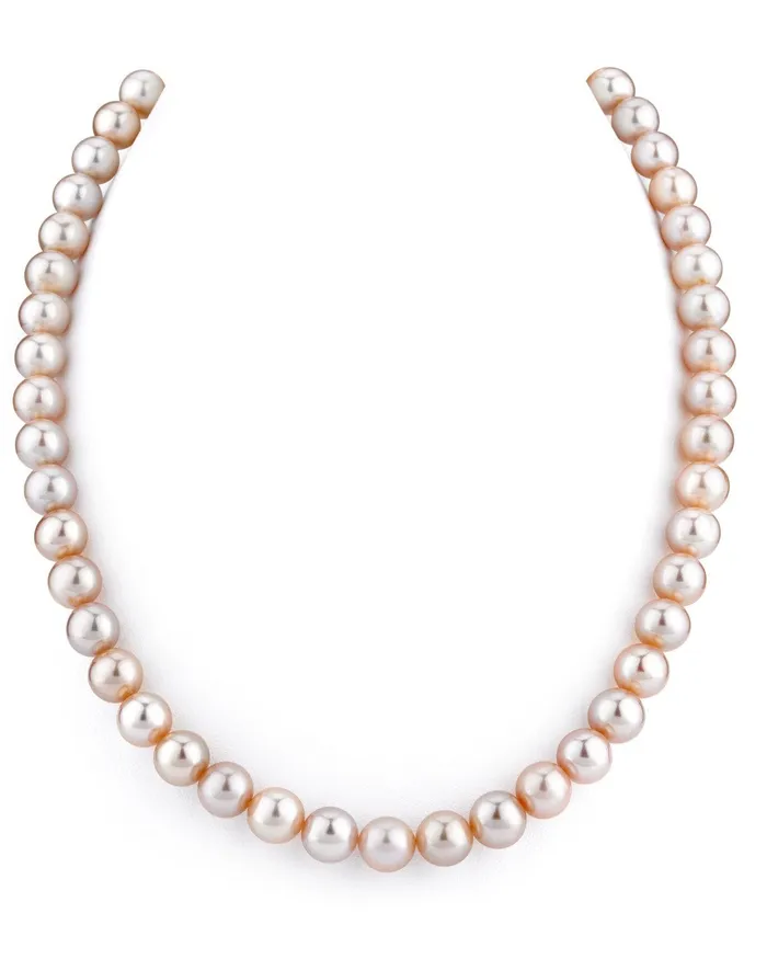 SPT Necklaces 8085mm Pink Freshwater Pearl Necklace AAA Quality