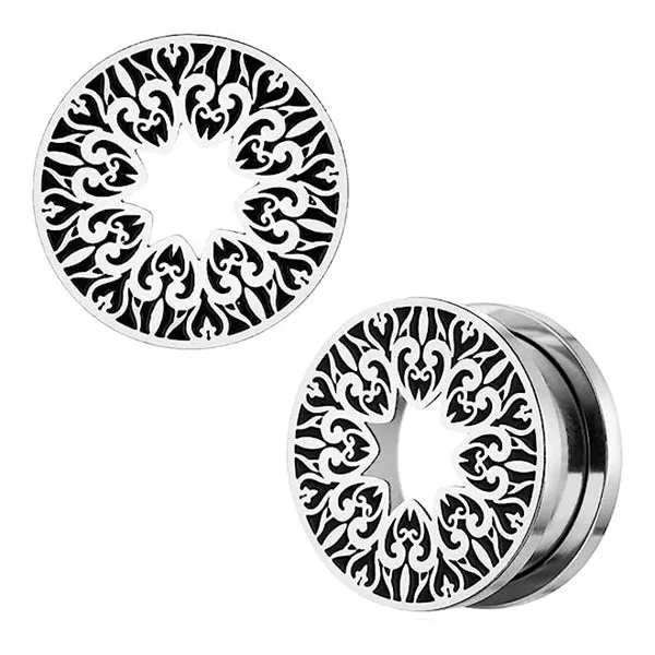 Tulsa Body Jewelry Necklaces Vintage Heart Stainless ScrewOn Tunnels