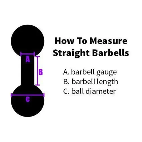 TwoTone Glow Straight Barbell Tulsa Body Jewelry Rings TwoTone Glow Straight Barbell Tulsa Body Jewelry Rings