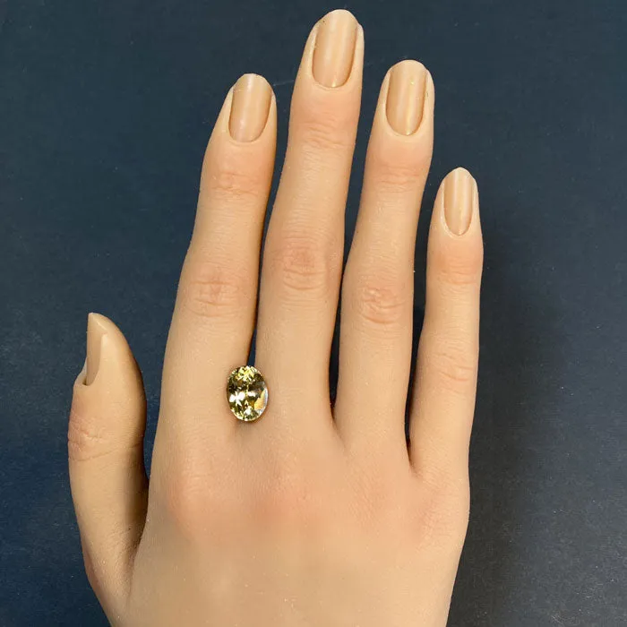 vendorunknown Rings Oval Cut Yellow Zircon 709 Carats